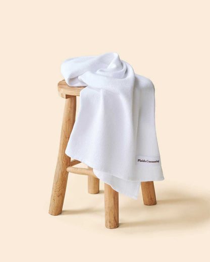 Serviette de bain blanche