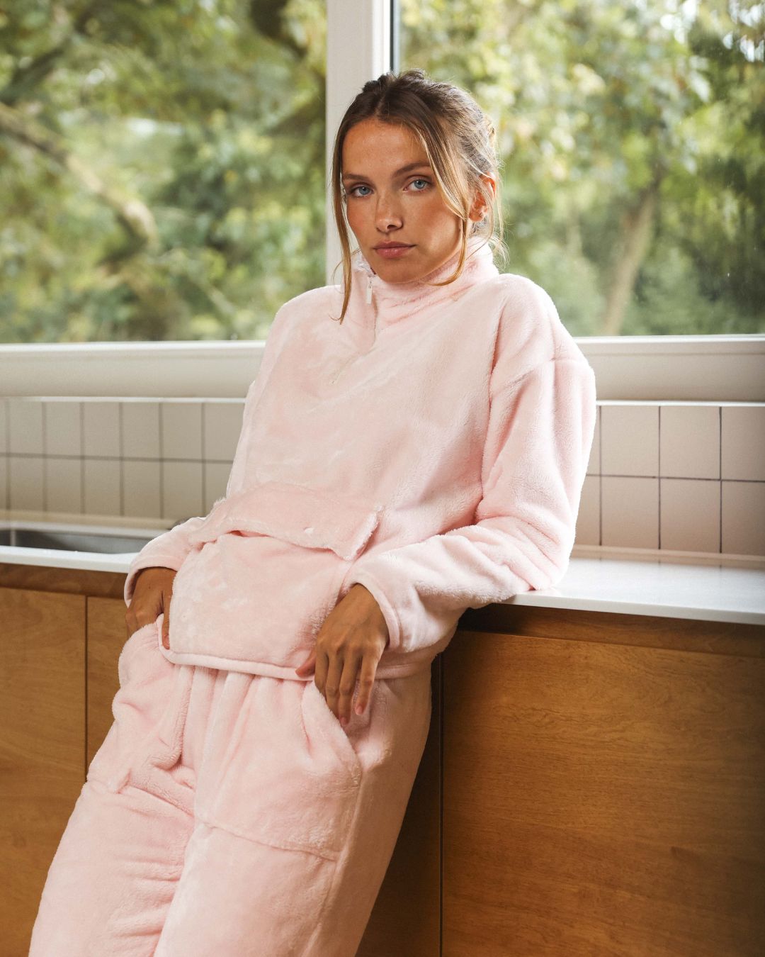 Pyjama polaire rose