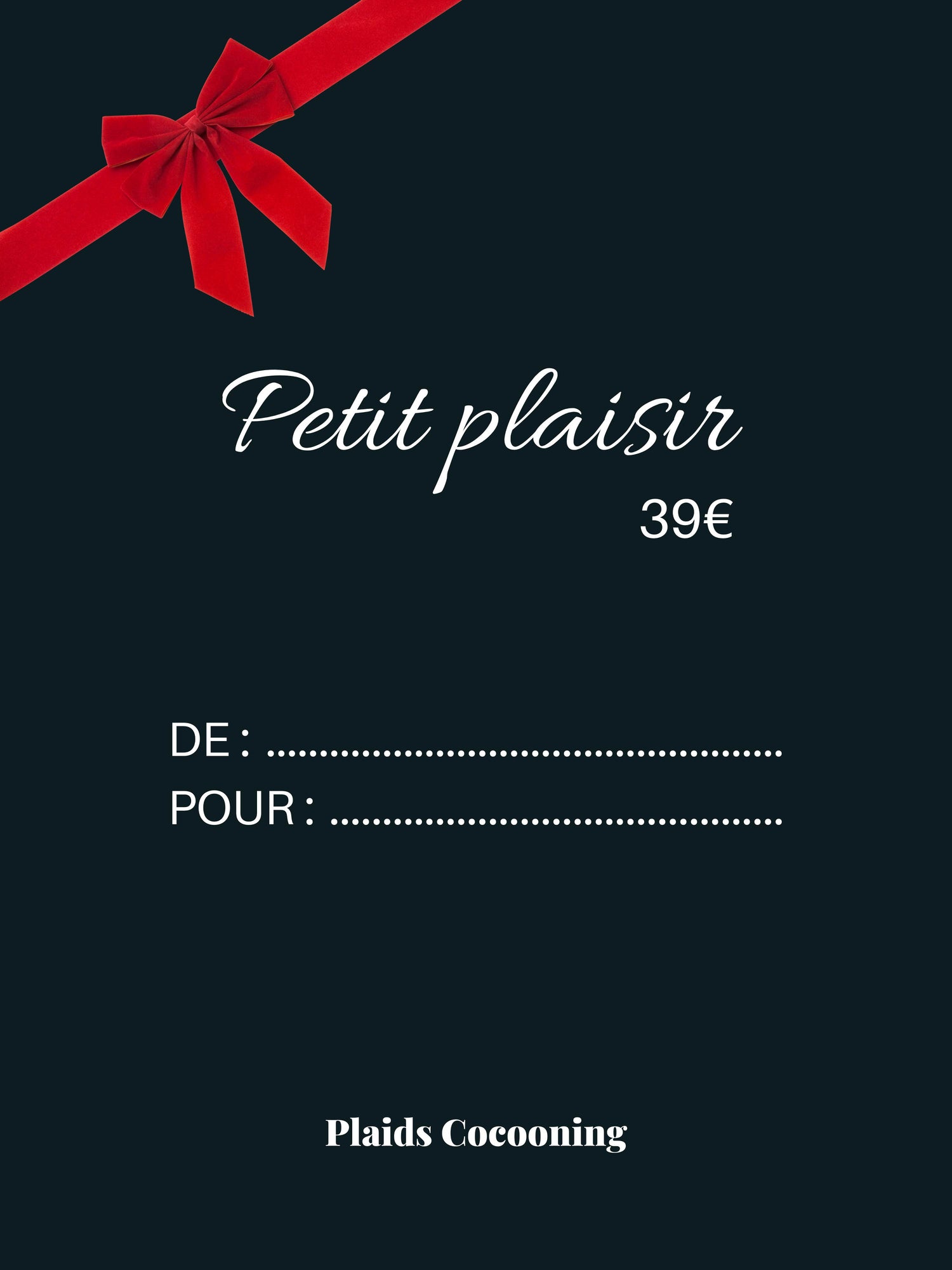 Carte cadeau - Offrez de la douceur