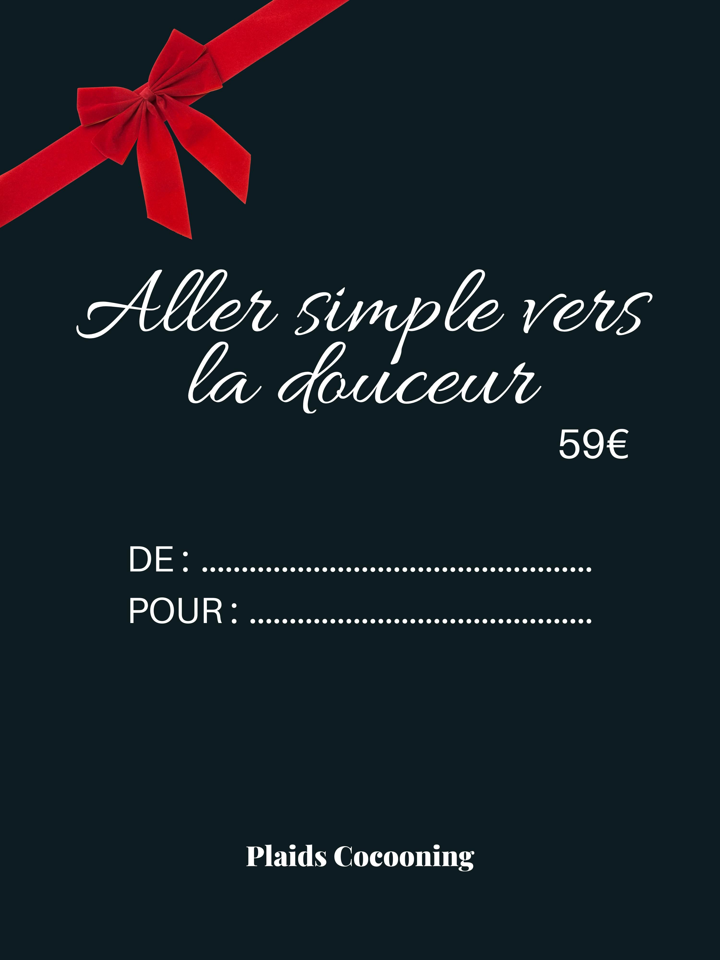 Carte cadeau - Offrez de la douceur